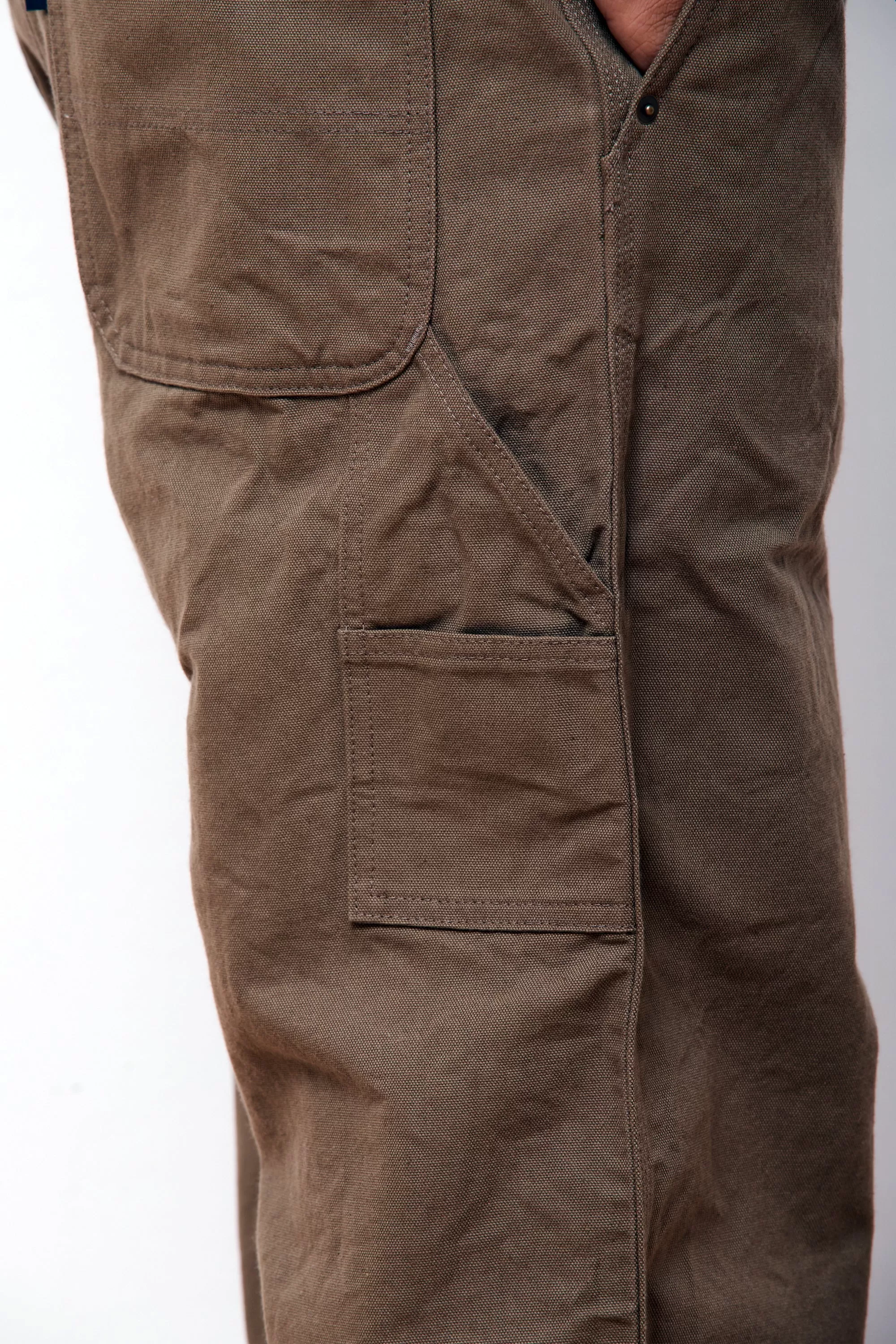 Cotton Belted Work Pant Khaki