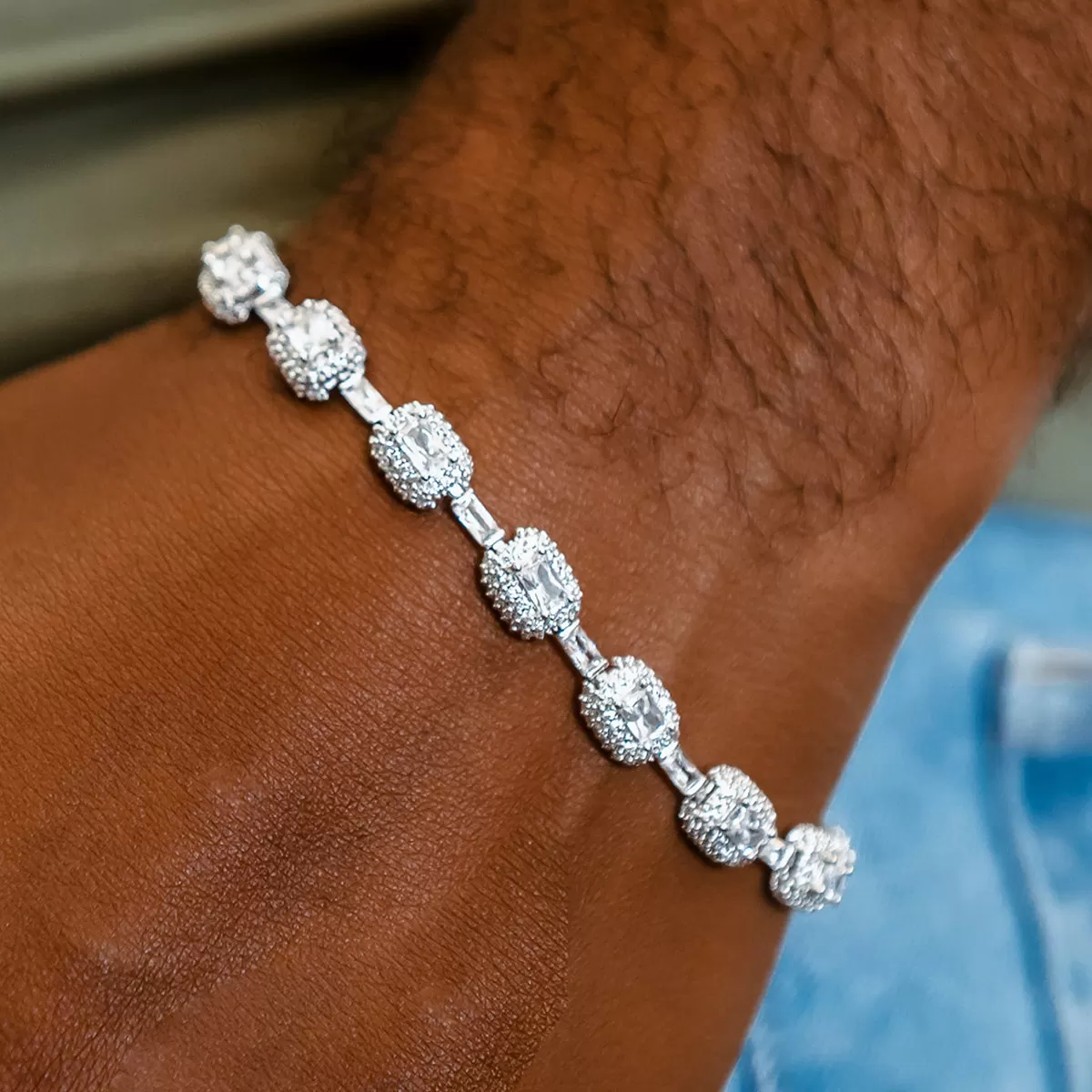 Diamond Cushion Cut Bracelet