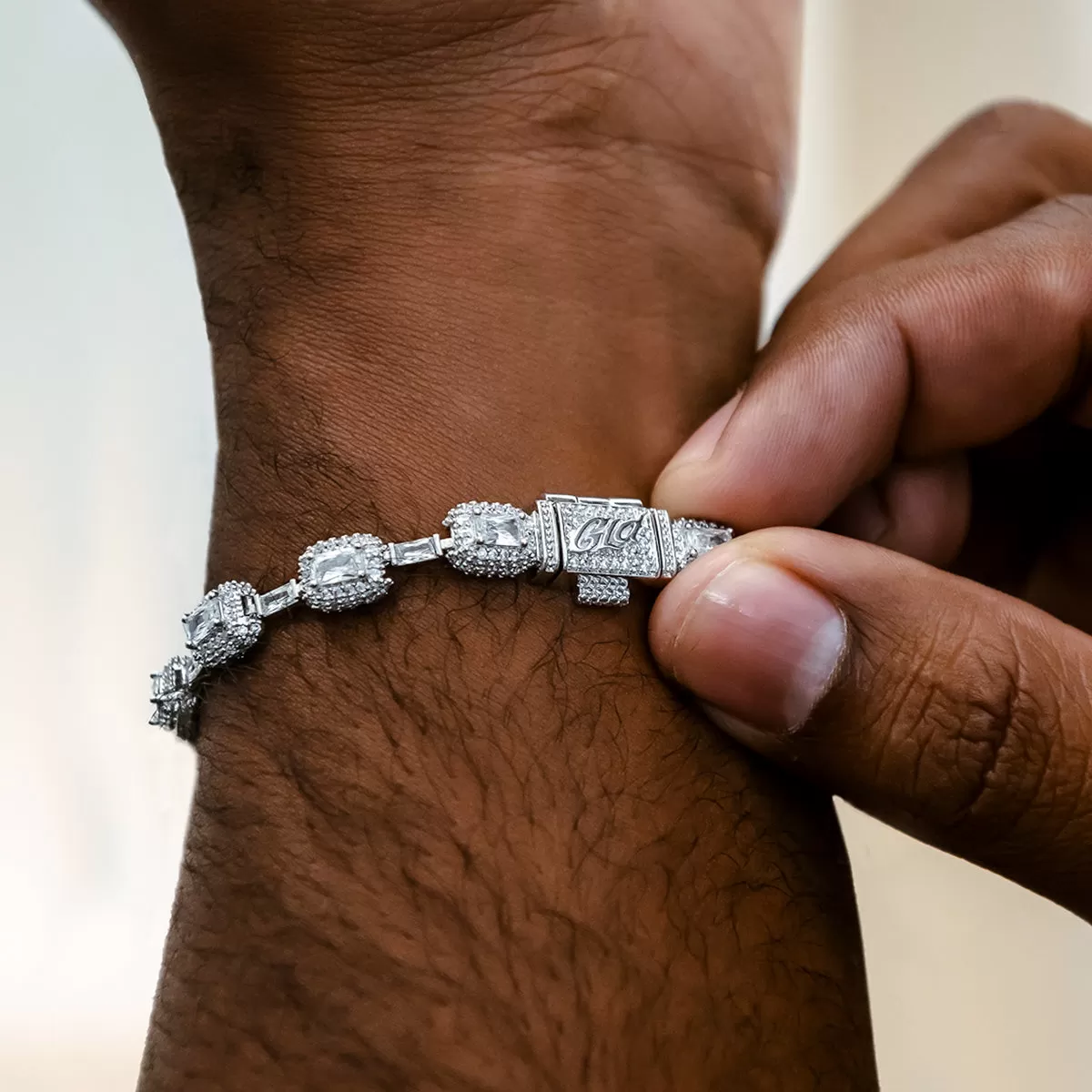 Diamond Cushion Cut Bracelet