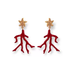 EARRINGS 2731 Red color