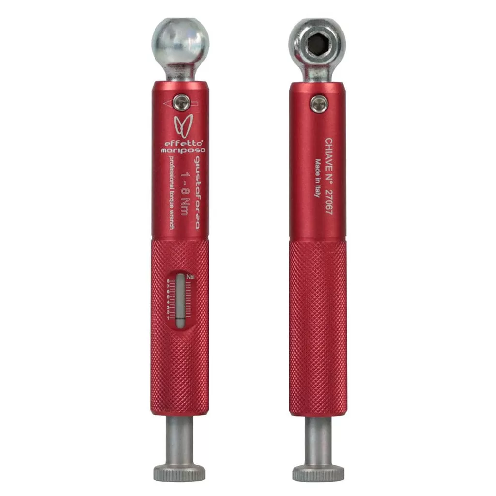 Effetto Mariposa Giustaforza DLX 1-8 Nm Torque Wrench - Red