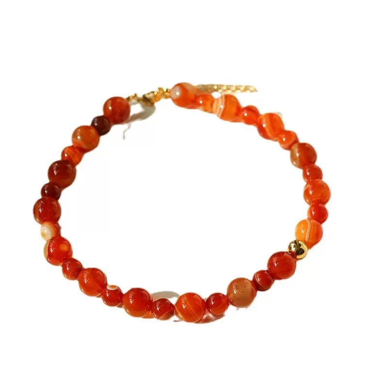 Elegance Red Onyx Necklace l Earring l Bracelet