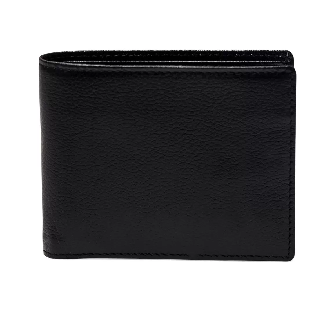 Ettinger Black Capra Leather 6 C/C Billfold Wallet