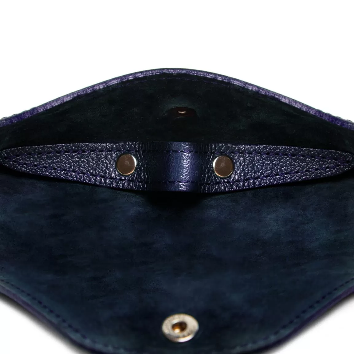 Ettinger Marine Blue Capra Leather Glasses Case