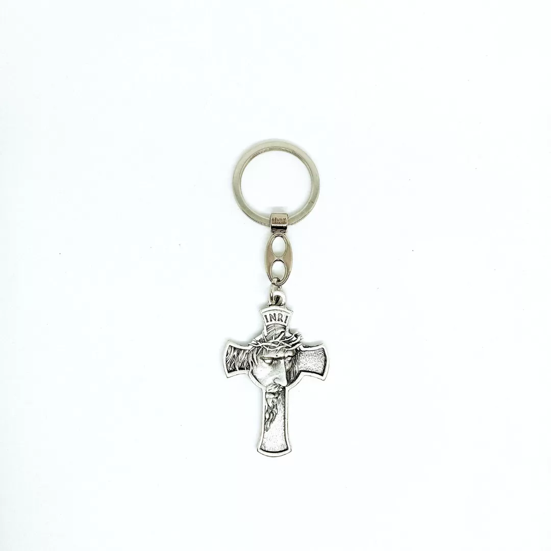 Face of Christ Metal Keychain