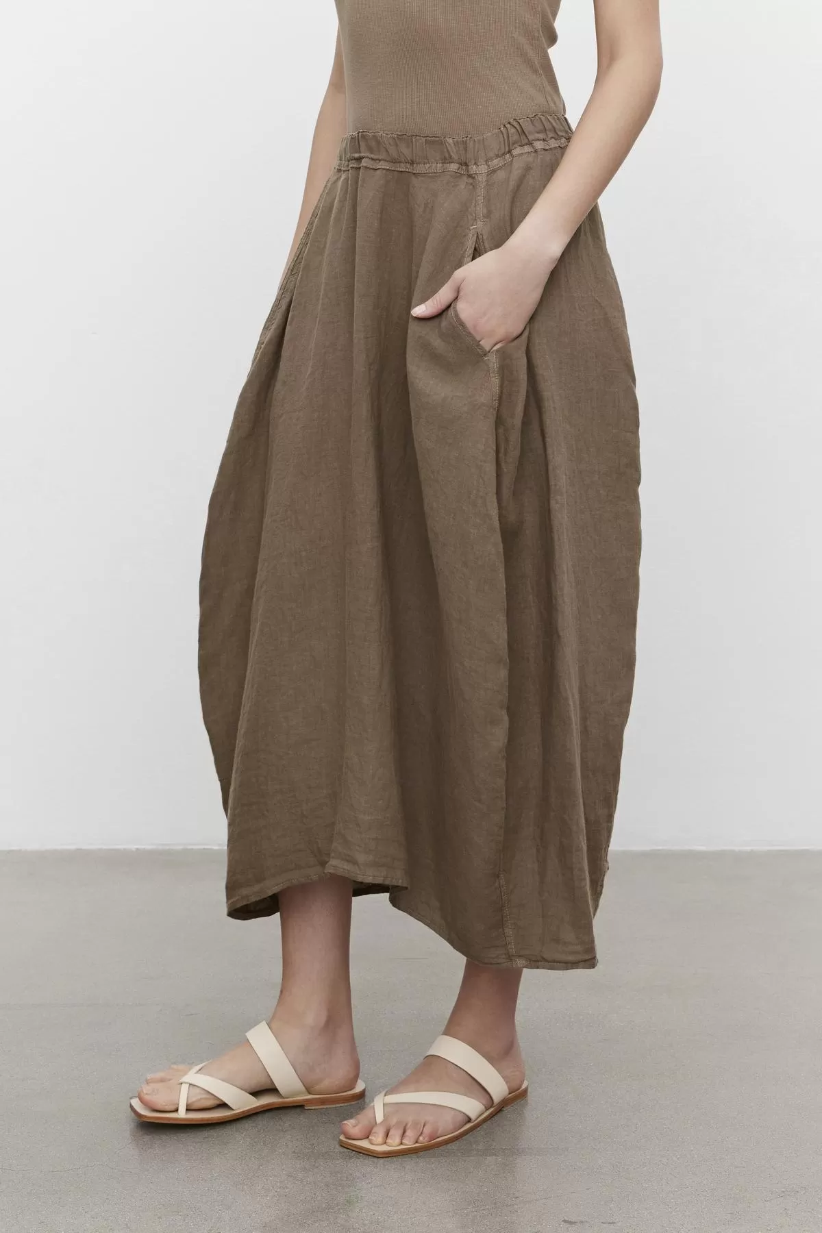 FAE LINEN A-LINE SKIRT