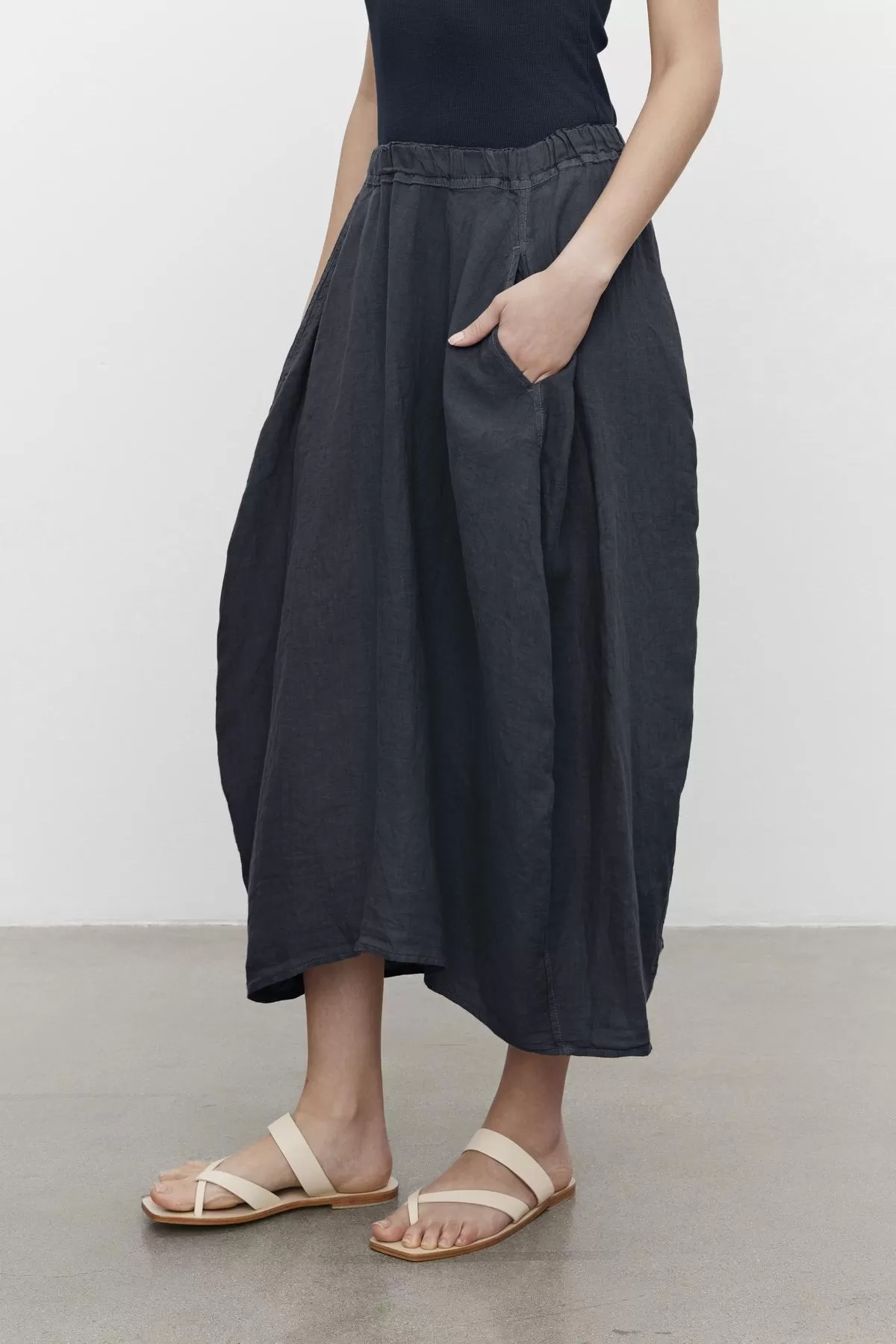 FAE LINEN A-LINE SKIRT