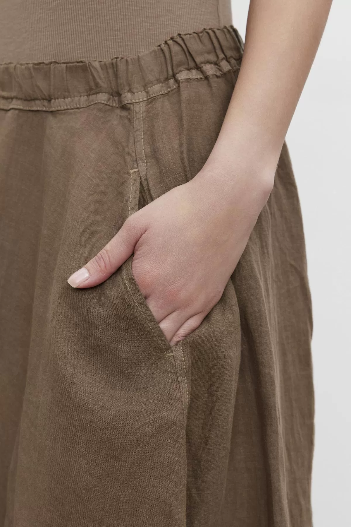 FAE LINEN A-LINE SKIRT