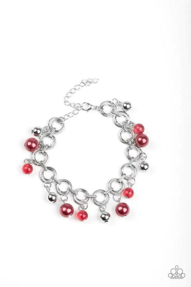 Fancy Fascination Red Bracelet - Paparazzi Accessories