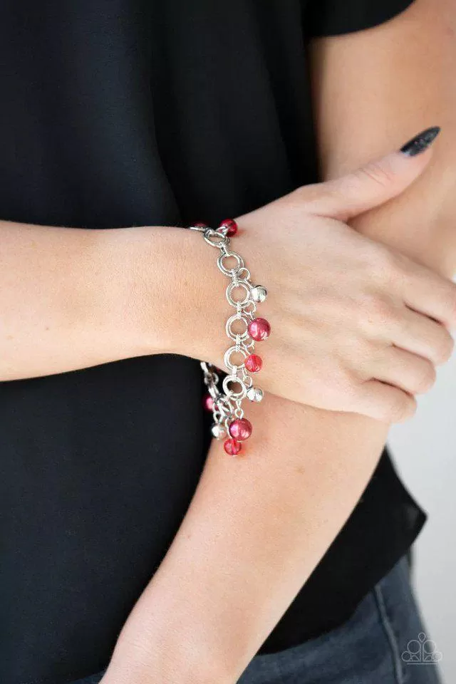 Fancy Fascination Red Bracelet - Paparazzi Accessories