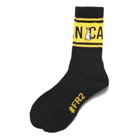 #FR2 CAUTION SOCKS-BLACK