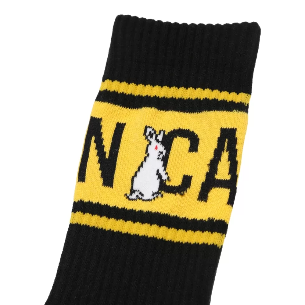 #FR2 CAUTION SOCKS-BLACK