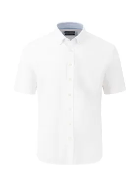 FYNCH HATTON Summer Slub Shirt/White - New SS24