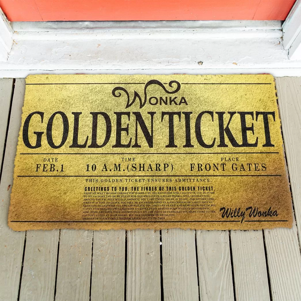 Gearhuman 3D A Top Chocolate Factory Visit Ticket Doormat