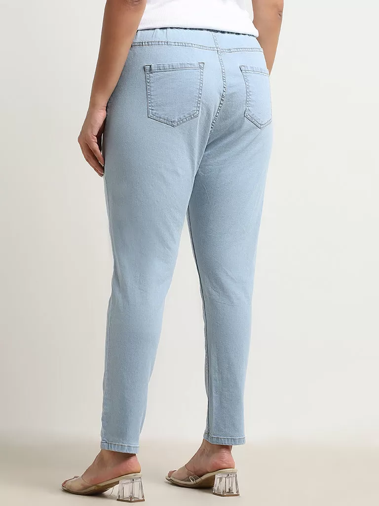 Gia Light Blue Slim Fit High-Rise Jeggings