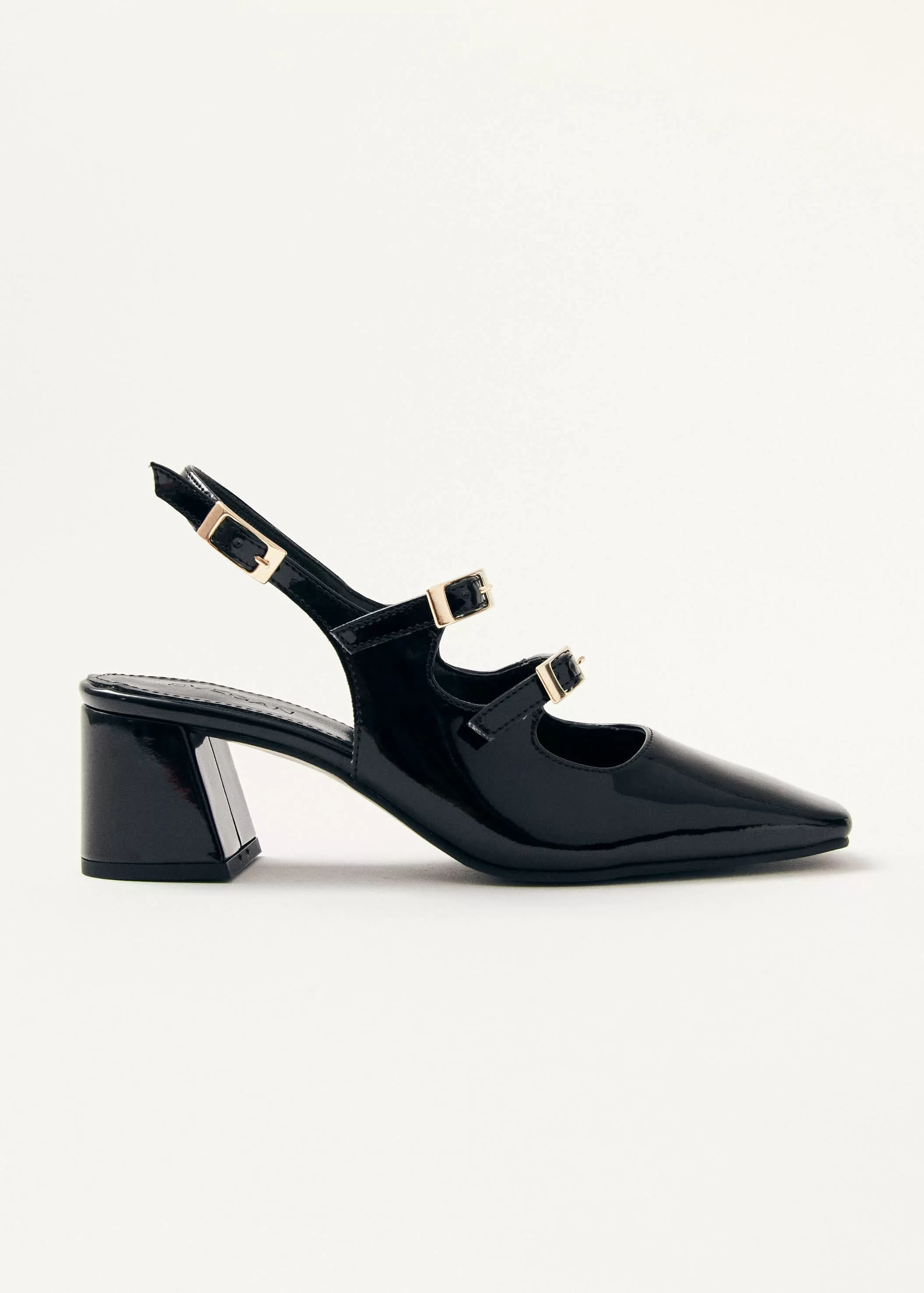 Hanna Onix Black Vegan Leather Pumps