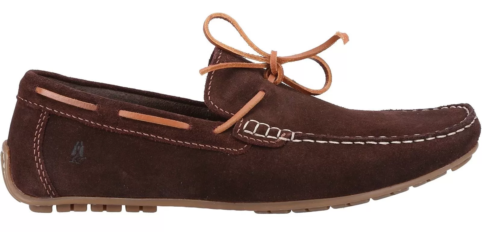 Hush Puppies Reuben Mens Suede Leather Boat Shoe