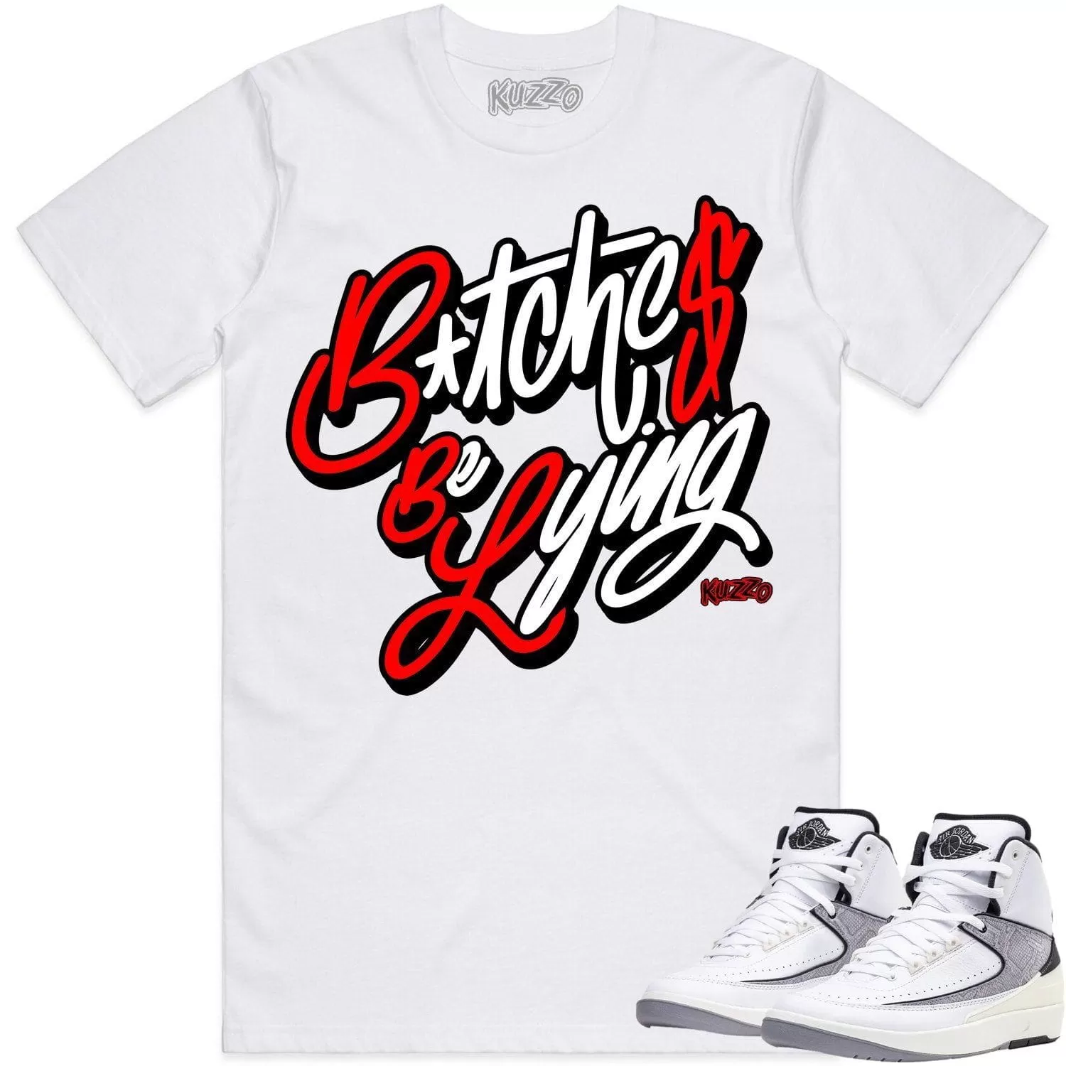 Jordan 2 Python 2s Shirt to Match - RED BBL