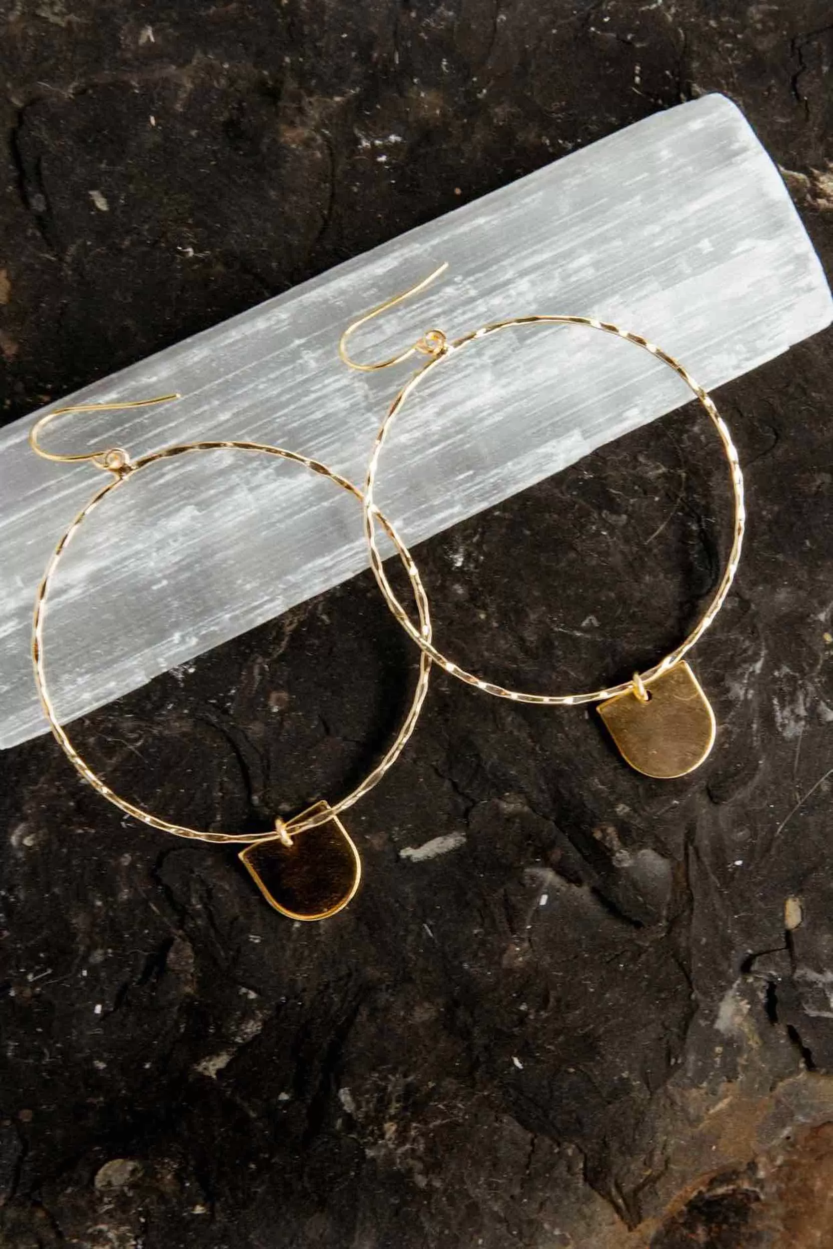 Keep It Simple Geometric Gold Hoops