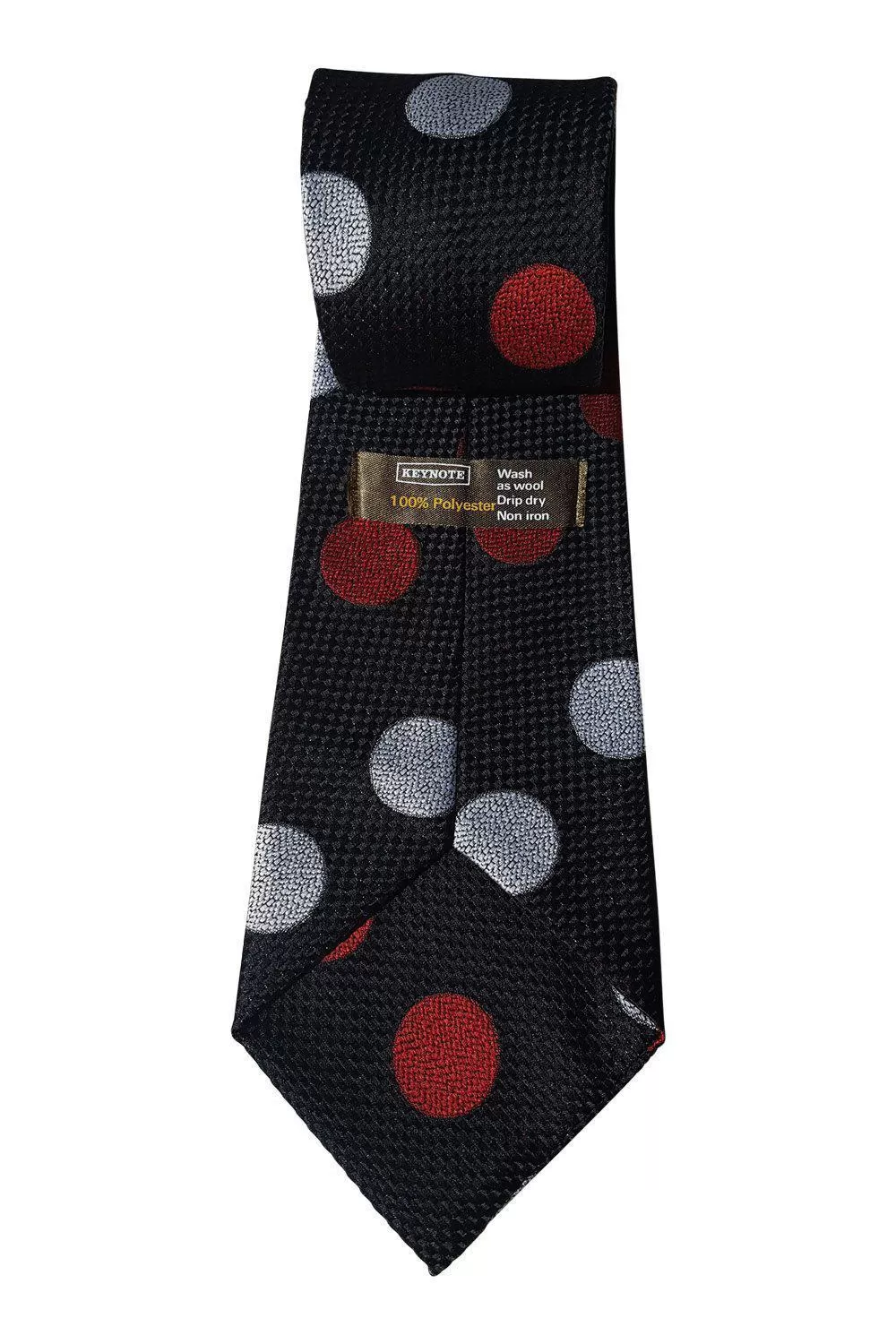 KEYNOTE Black Multi Coloured Giant Polka Dot Tie (55.5)