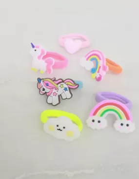 Kids Rainbow Unicorn Hair Tie