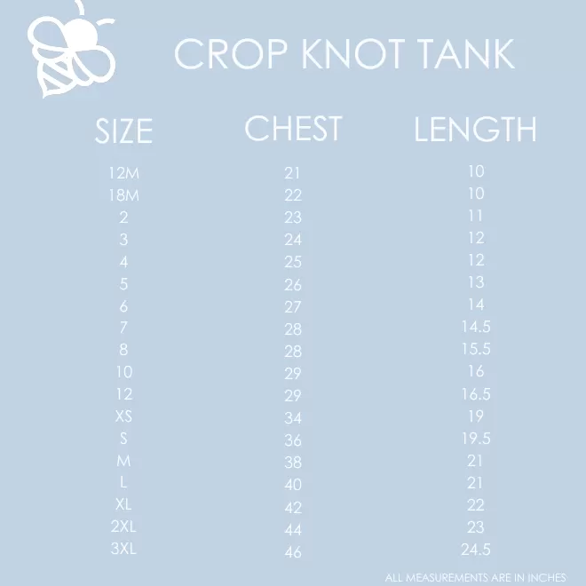 Knit Crop Knot Tank - French Blue