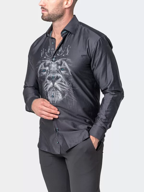 Maceoo Shirt | Fibonacci Lioncrown Black