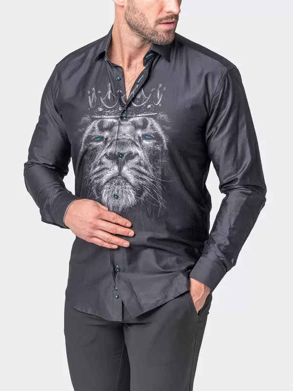 Maceoo Shirt | Fibonacci Lioncrown Black