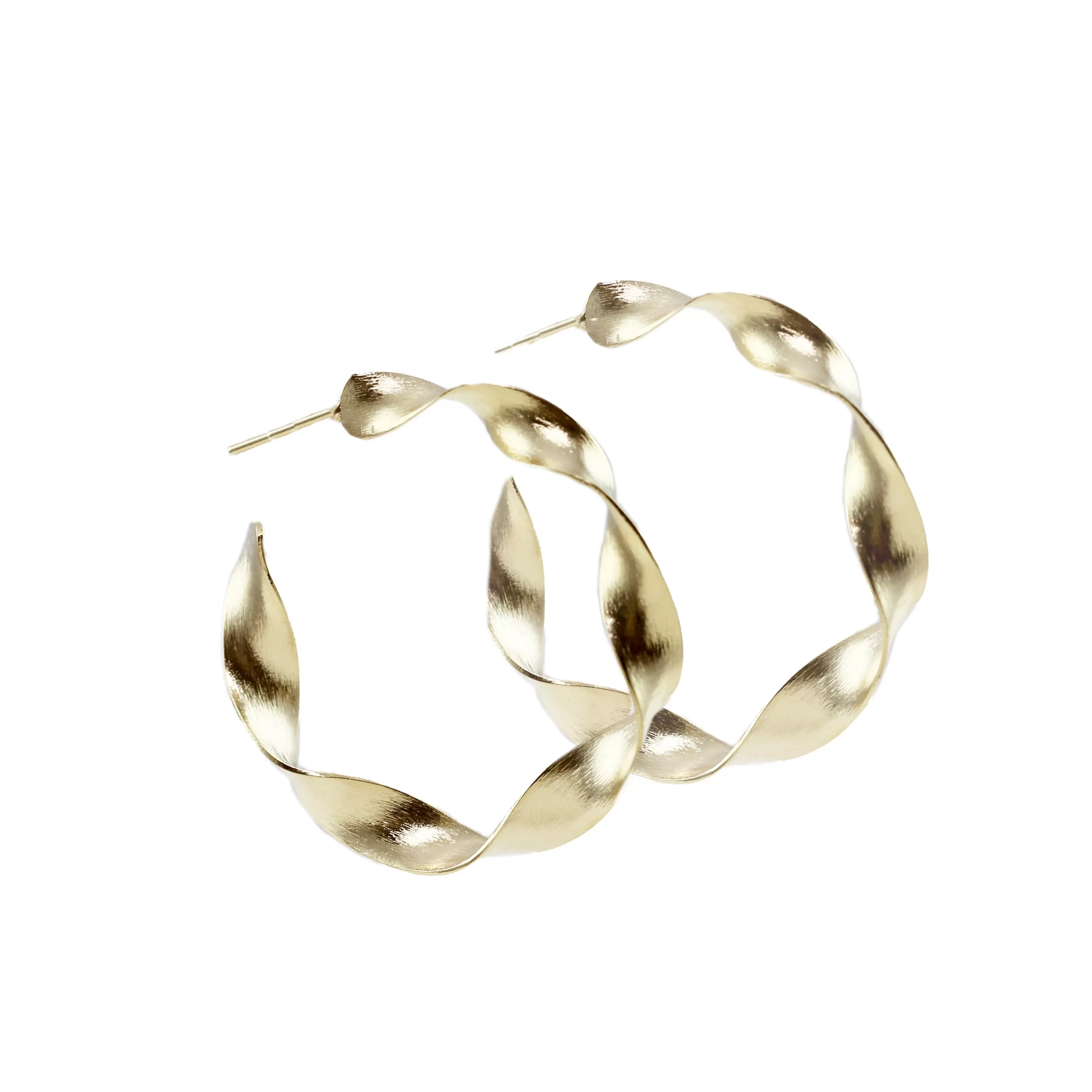 Madina Twisted Small Hoop Earrings