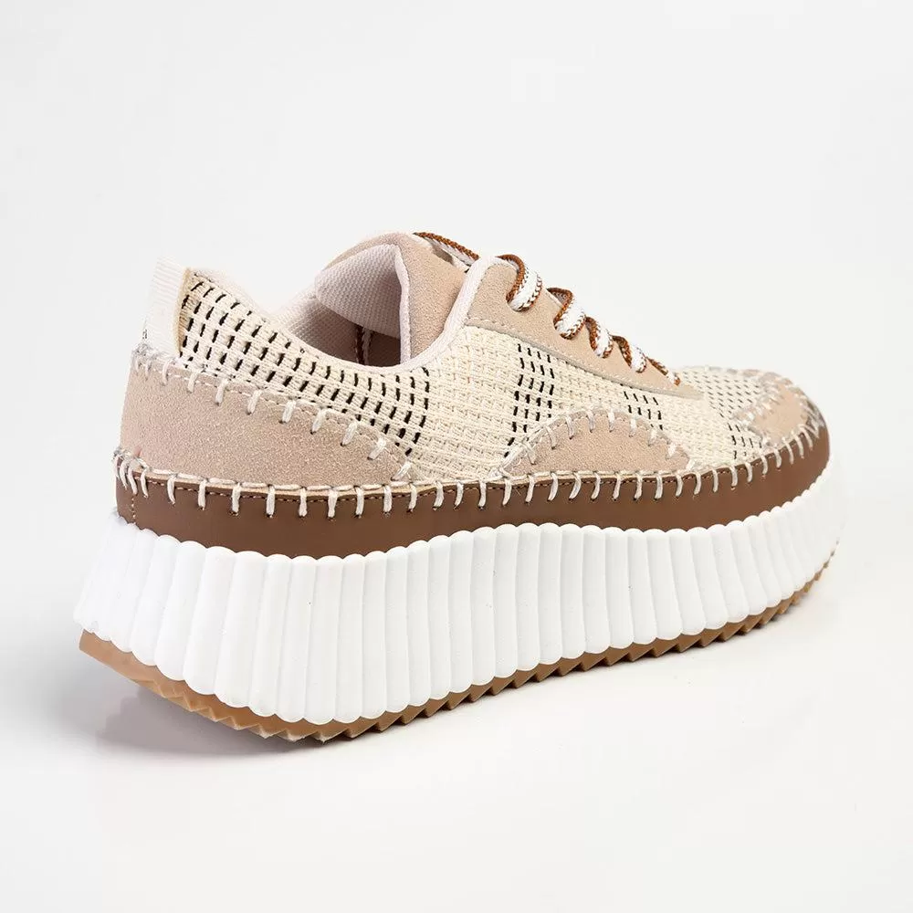 Madison Stitch Multi Color Sneaker - Beige Multi