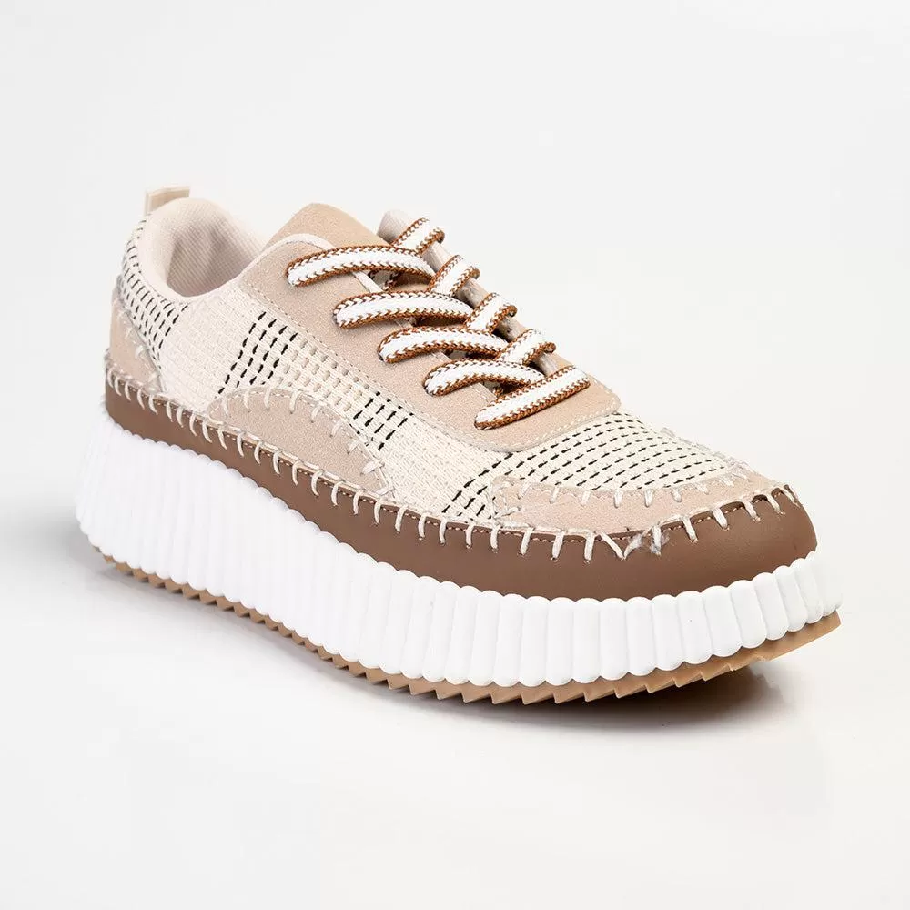 Madison Stitch Multi Color Sneaker - Beige Multi