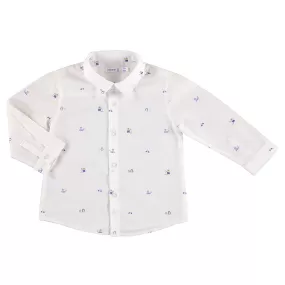 Mayoral Baby L/S Patterned Shirt _White 2163-73