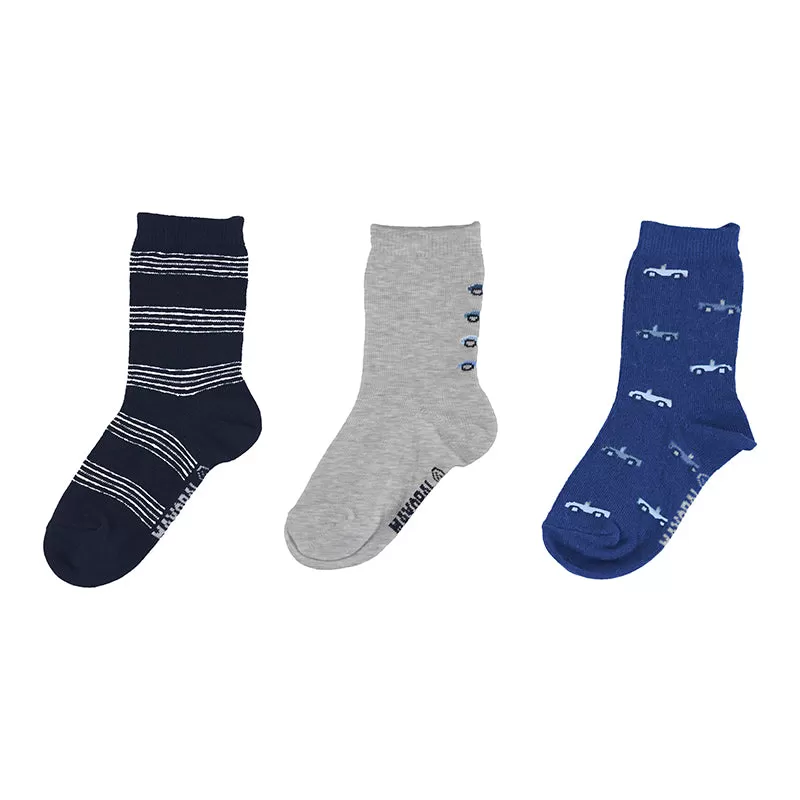 Mayoral Mini 3pc Long Sock Set_ Aquarium 10229-69