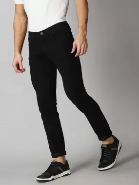 MEN'S BLACK SOLID JASON FIT JEANS