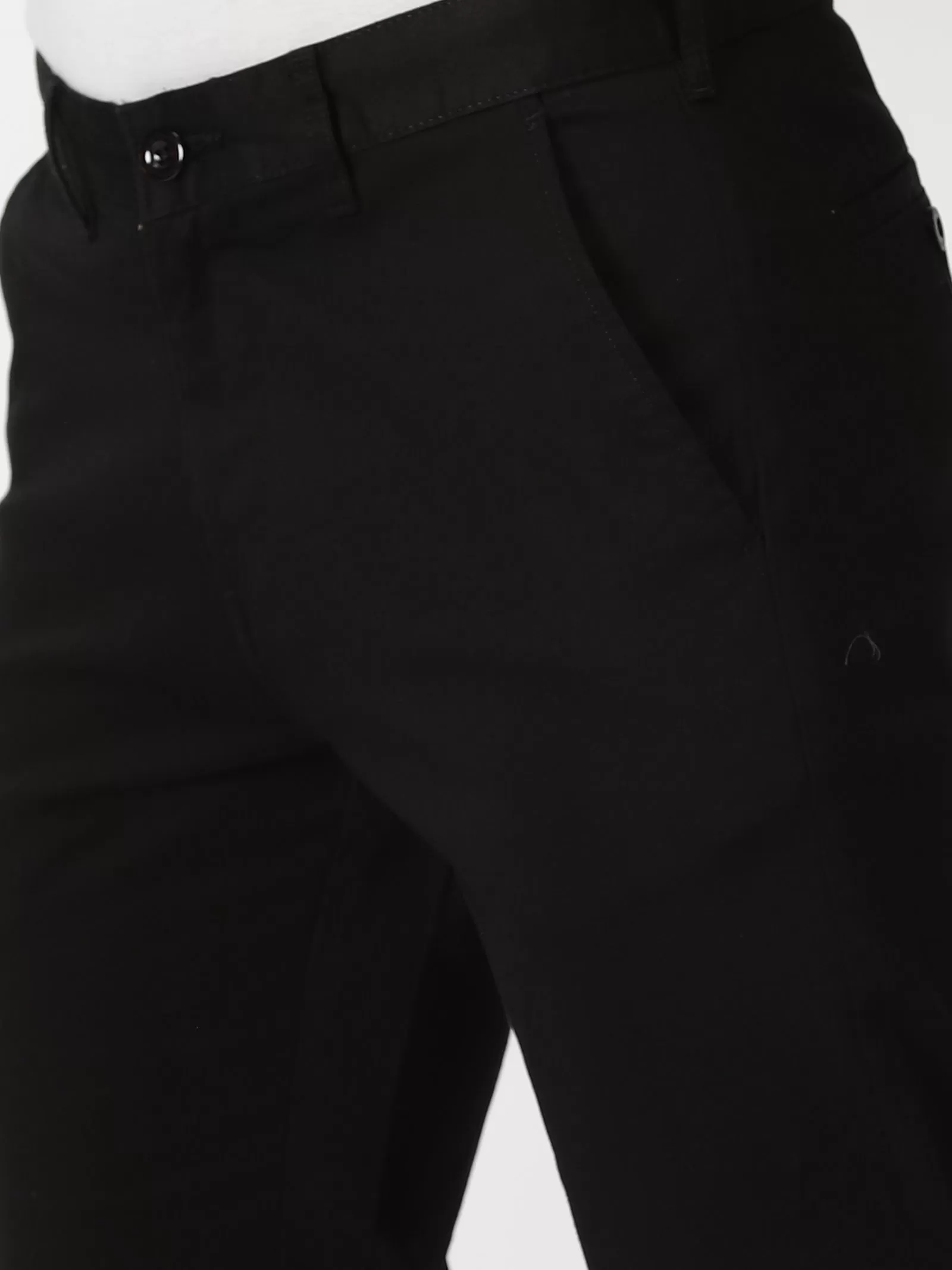 MEN'S BLACK SOLID JASON FIT TROUSER