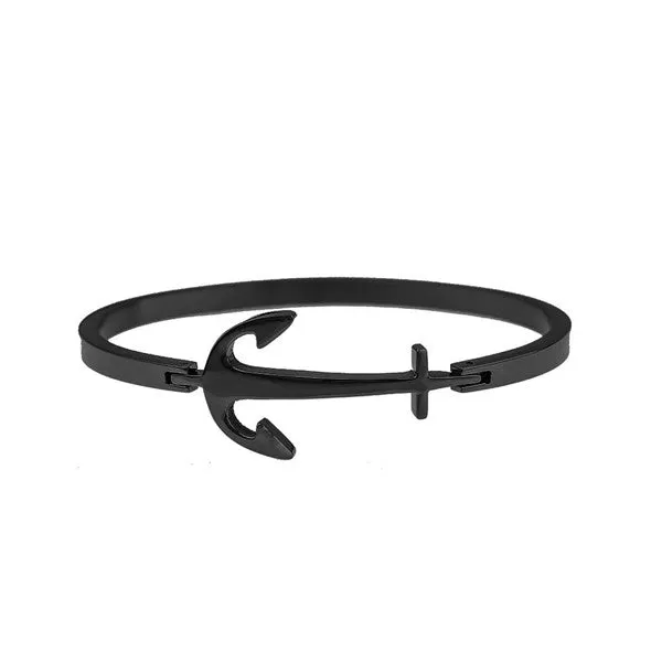 Mister Anchor Black Bracelet