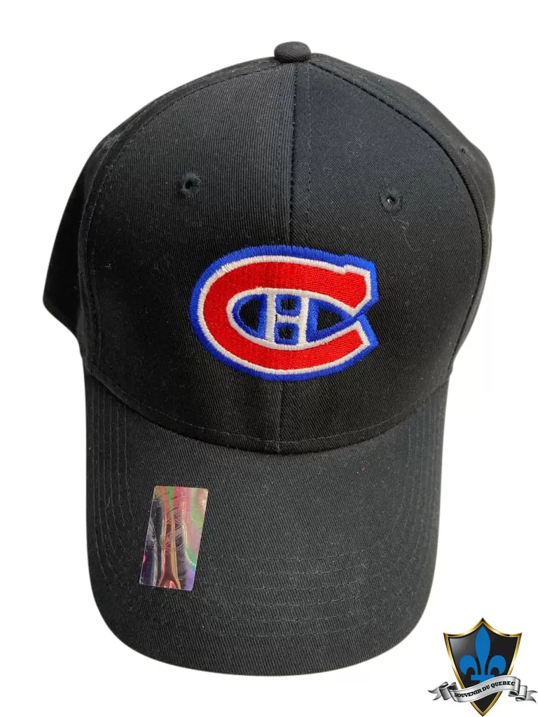 Montreal Canadiens Black Adjustable Hat