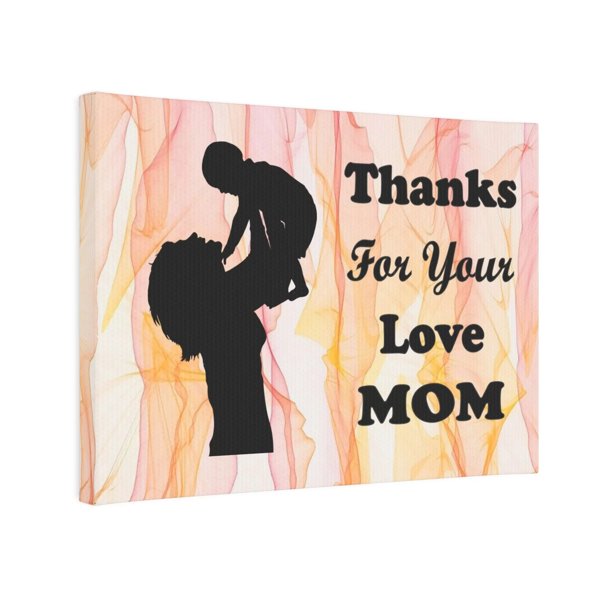 Mother Canvas Photo Tile - Thanks For Your Love Mom