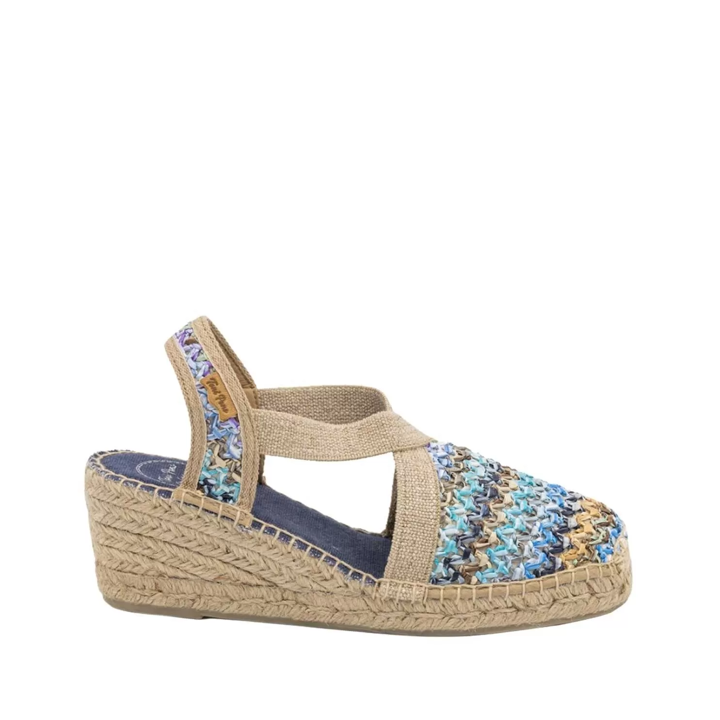 Multicolor Cotton Blend Wedges For Women - Terra-NZ