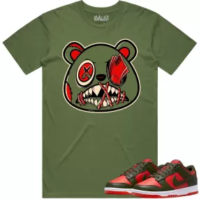 Mystic Red Dunks Shirt to Match - OLIVE MONEY TALKS BAWS