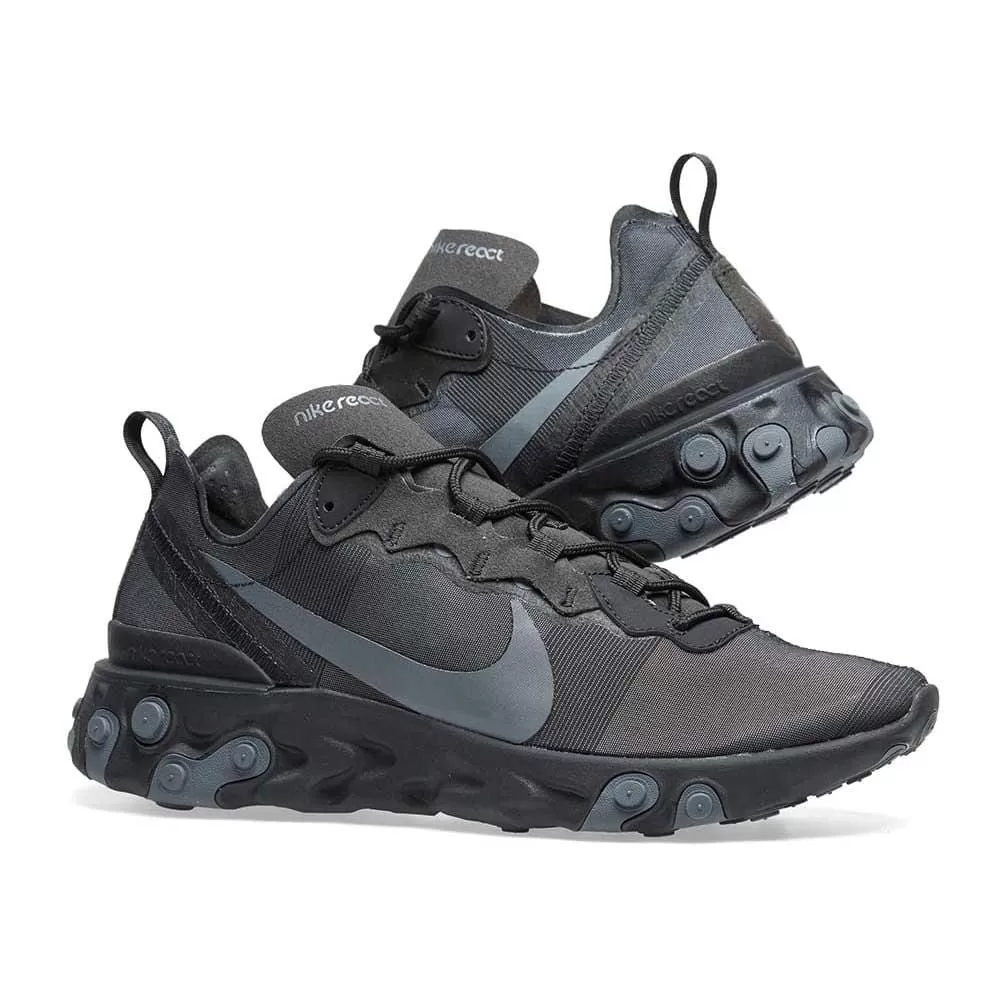 Nike React Element 55 Triple Black