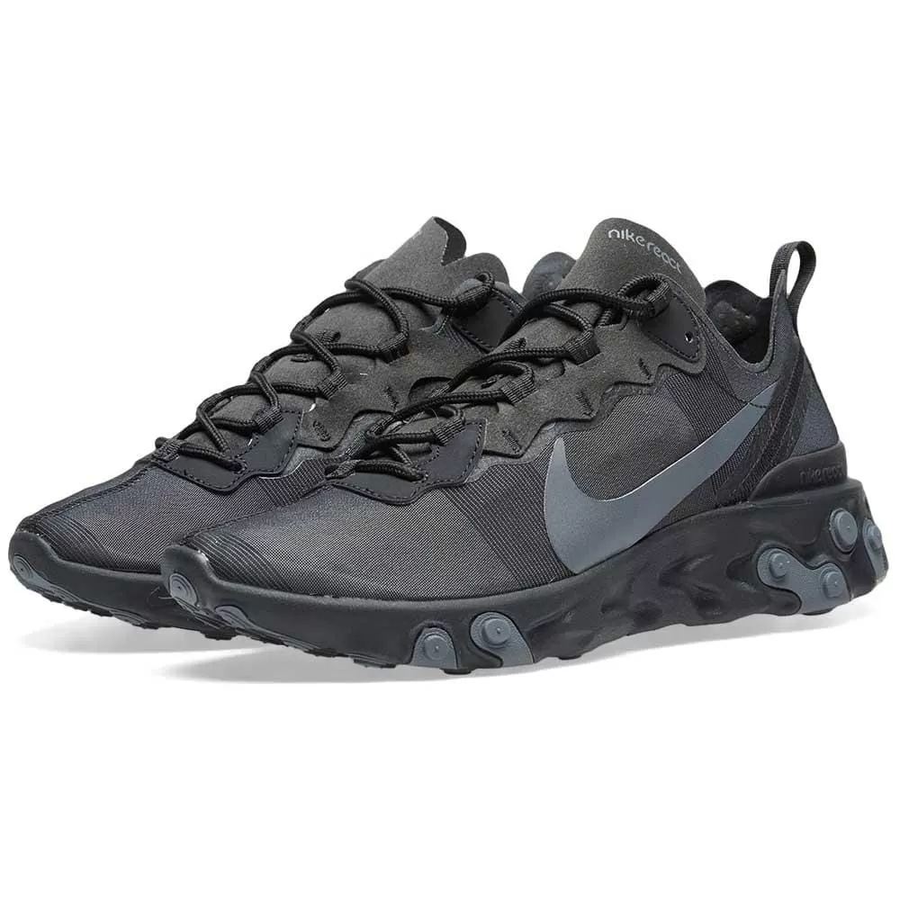 Nike React Element 55 Triple Black