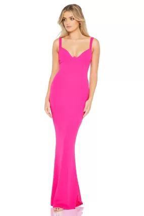 Nookie Romance Gown - Neon Pink