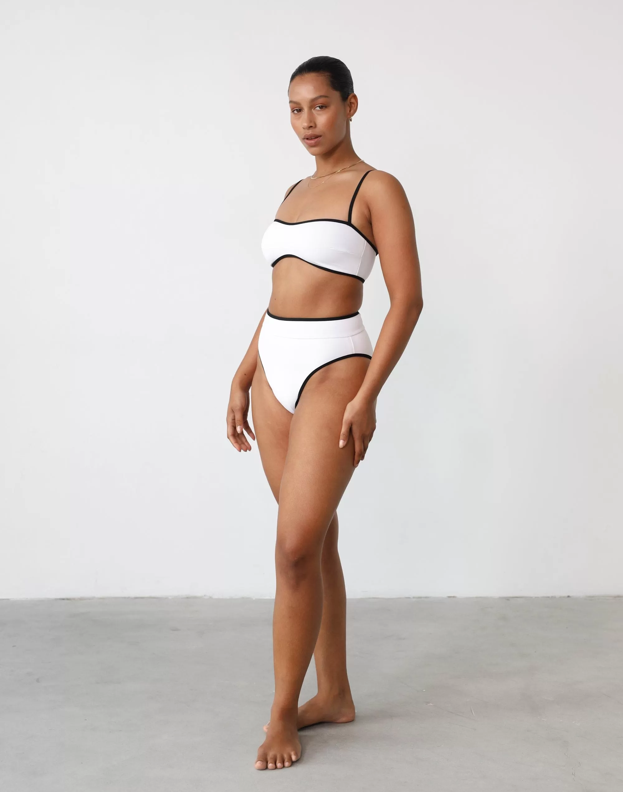 On Board Bikini Bottoms (Black/White)