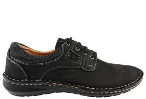 Pantofi casual, barbati, OTTER, 9565 negru, piele nubuk