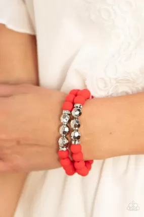 Paparazzi Dip And Dive Red Bracelet