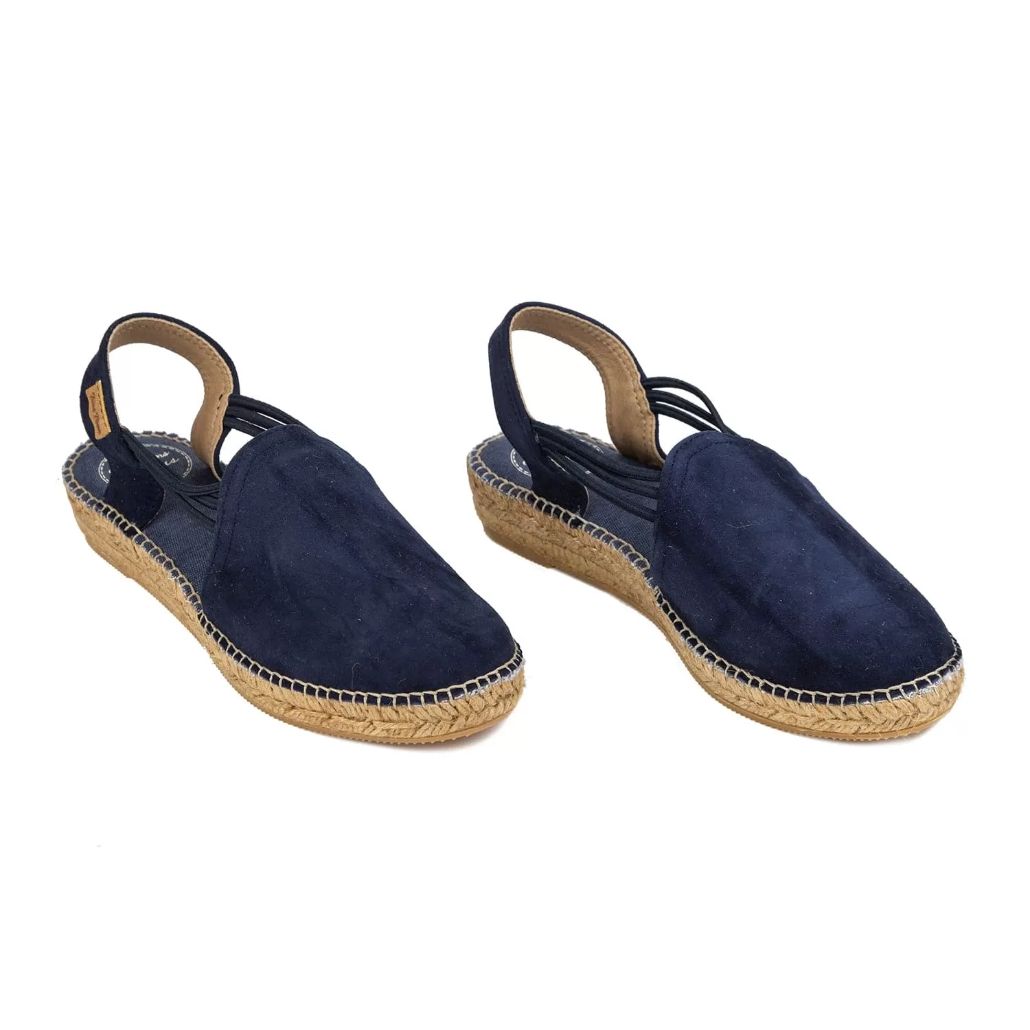 Plain Suede Leather Wedge Espadrille for Women - Nuria