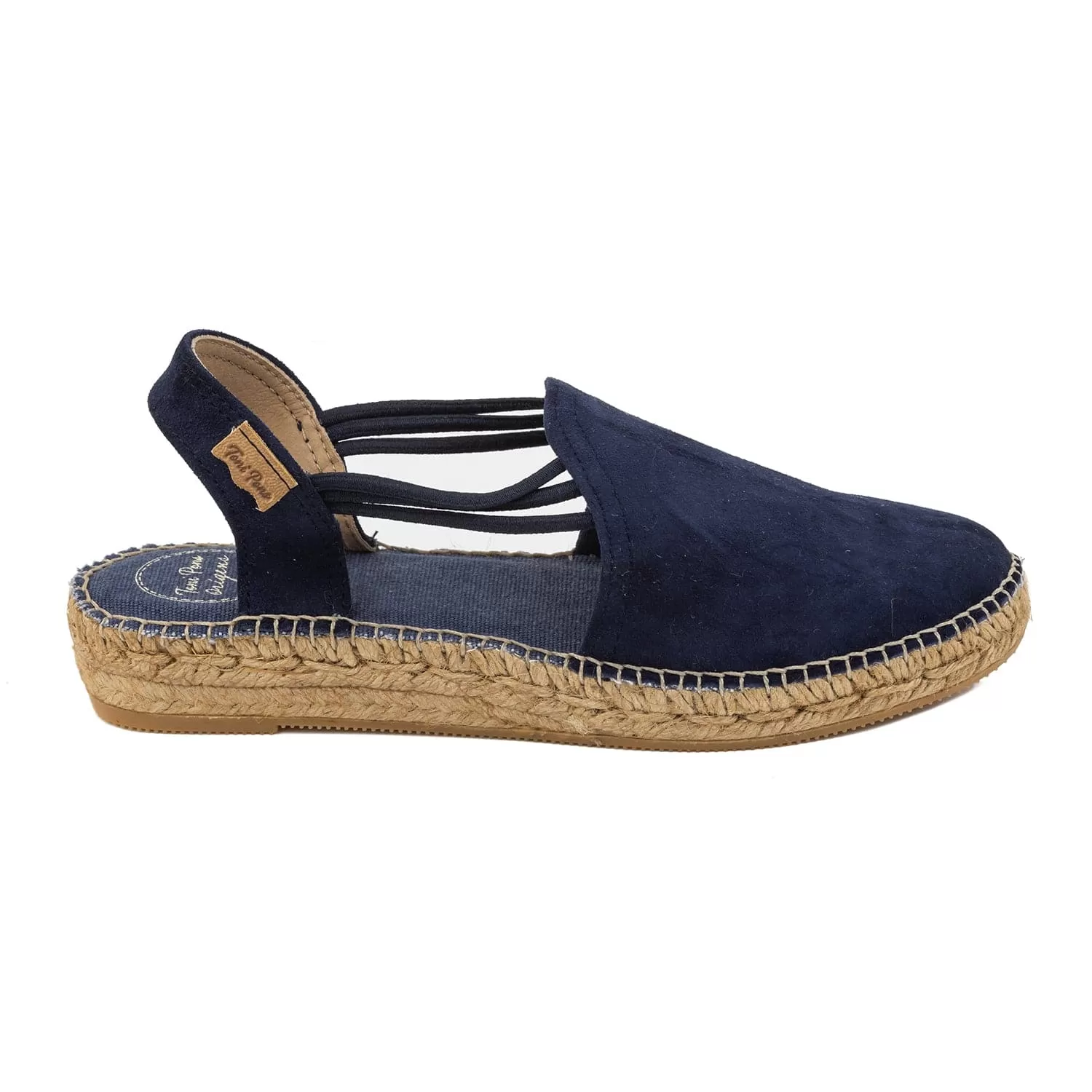 Plain Suede Leather Wedge Espadrille for Women - Nuria