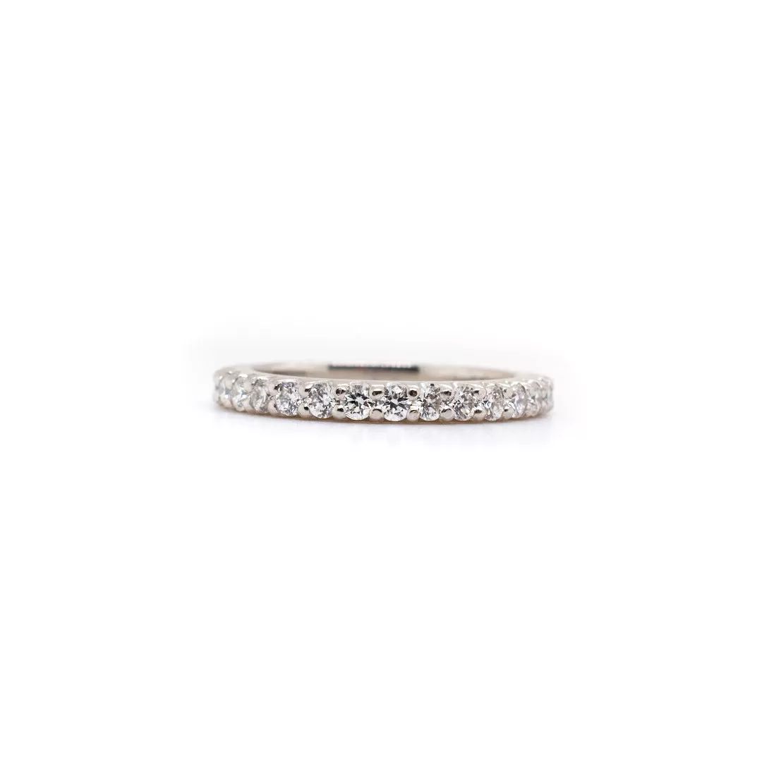 Platinum Diamond Wedding Band 0.96 CTW