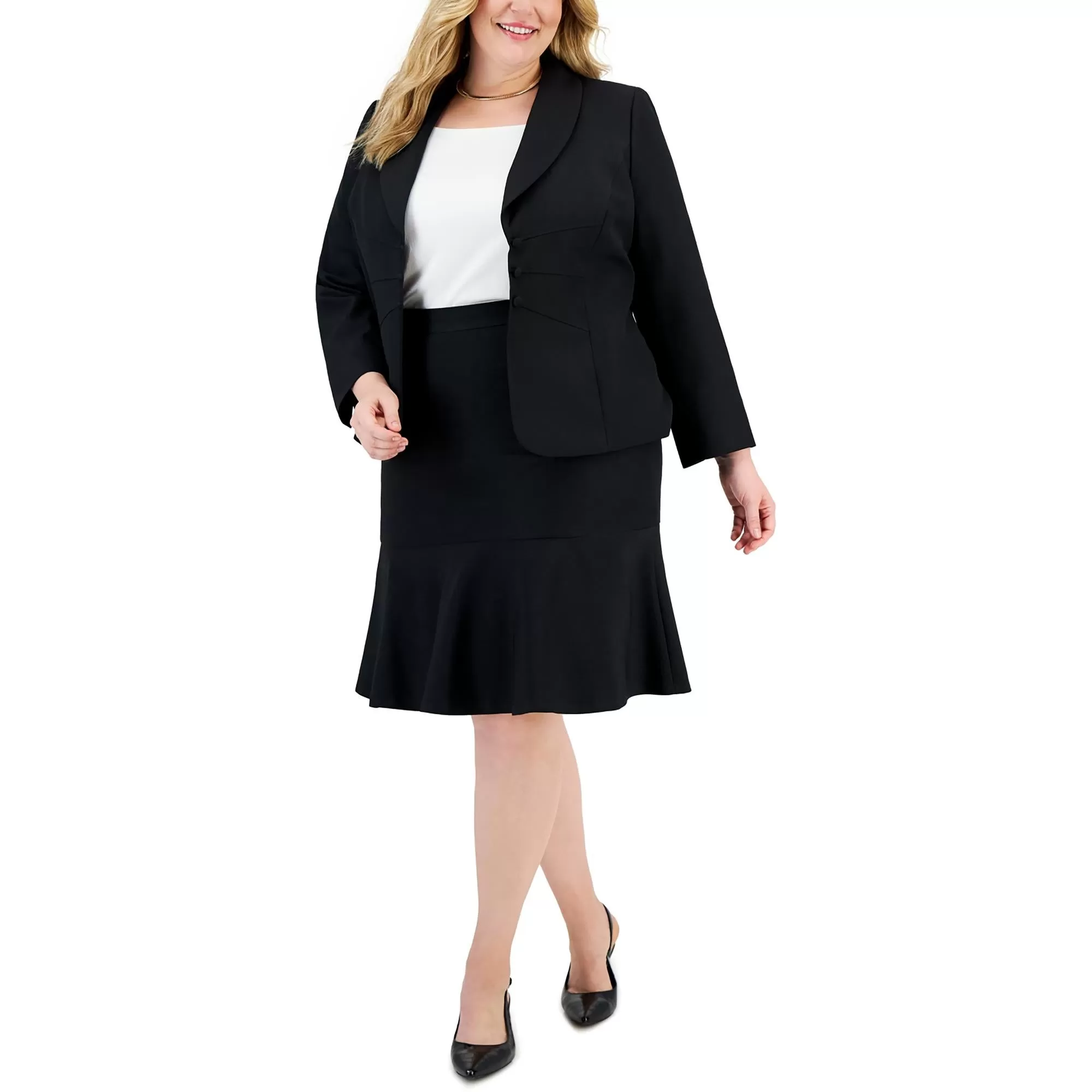 Plus Womens Panel Suit Separate Suit Jacket